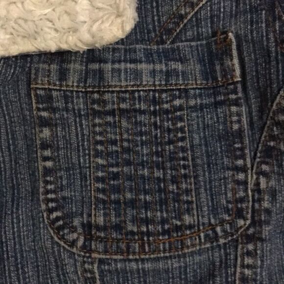 Vintage Sherpa Lined Fitted Jean Jacket S - Picture 5 of 14